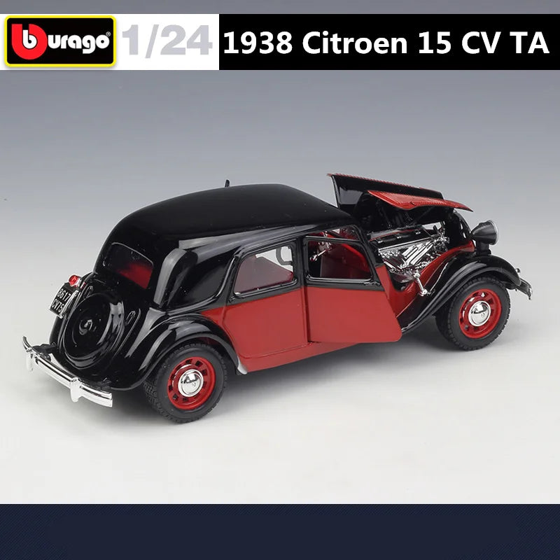 Bburago 1938 Citroen- Liga Modelo de carro clássico Presente para crianças