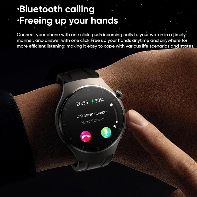 Para Huawei Xiaomi Health Monitor Smart Watch Men Frequência Cardíaca ECG + PPG AMOLED 466 * 466 HD Screen Bluetooth Call SmartWatch 2023 Novo, Moderno...