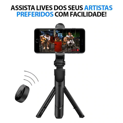 Bastão de Selfie 3 em 1